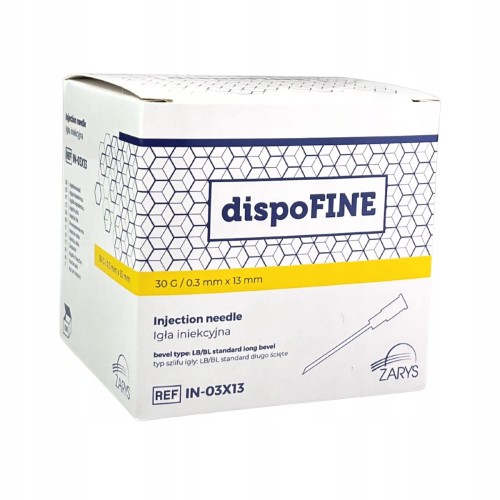 igła iniekcyjna dispofine 0,3 x 13
